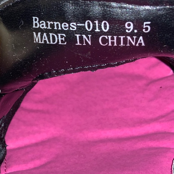 Amali Barnes metallic sparkle glitter pink slip on loafers Sz 9.5 - Picture 7 of 7